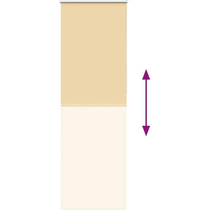 vidaXL Verdunkelungsrollo Beige 75x230cm Stoffbreite 70,7 cm Polyester 4010811 – Bild 4