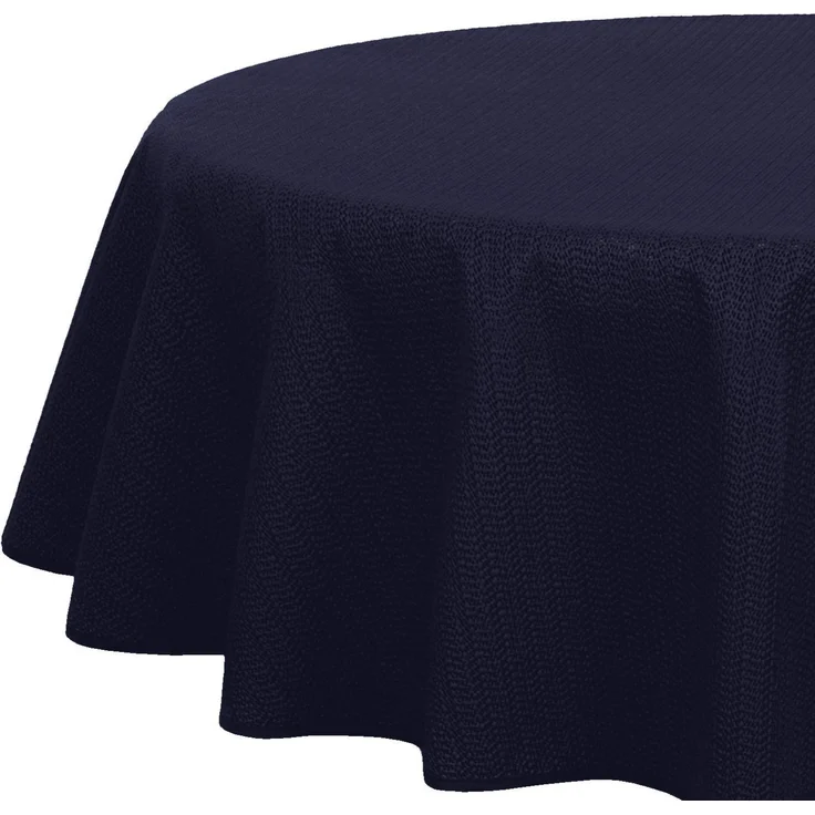 Brandsseller Gartentischdecke 160x220 cm Tischdecke mit Paspel Outdoor Tischtuch oval Weichschaum für Garten, Terrasse, Balkon wetterfest rutschfest - Blau – Bild 1