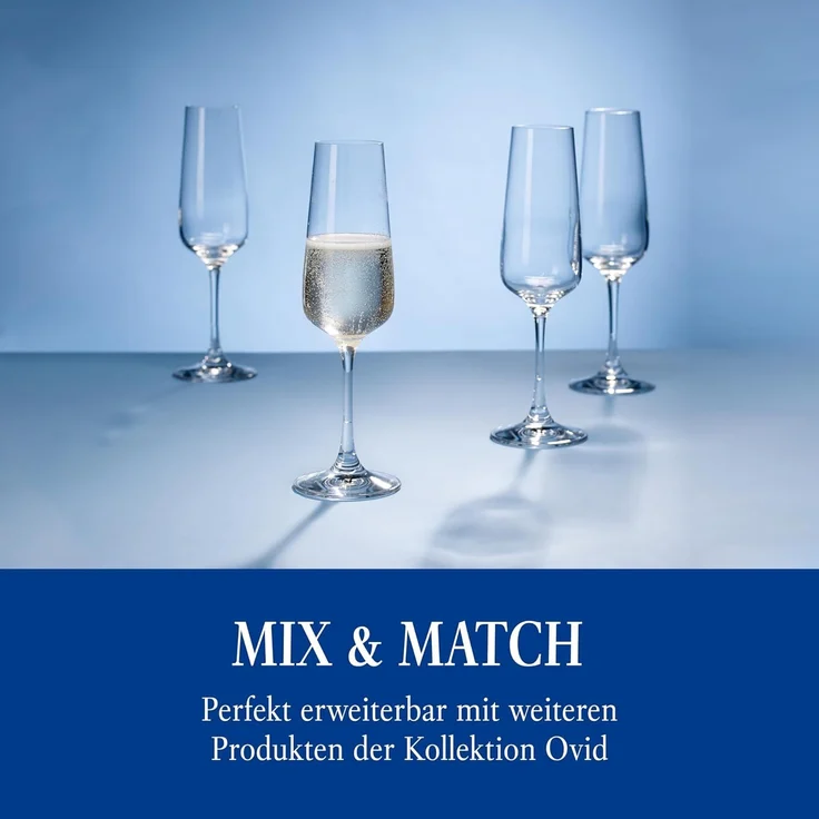 Villeroy & Boch Ovid Champagnerglas 250 ml 4er Set – Bild 7