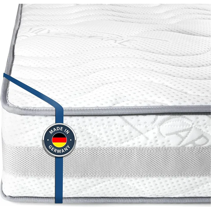 BMM Matratze Komfort 23 - orthopädische 7-Zonen Kaltschaummatratze, Öko-Tex Zertifiziert, Härtegrad H4, produziert in Deutschland, 90x200 cm
