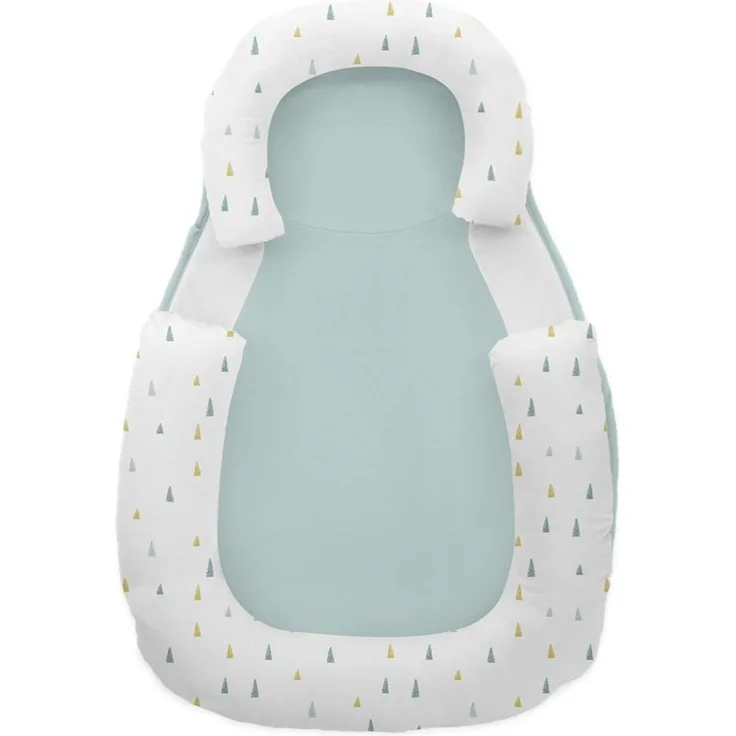 Kikkaboo Baby Lagerungskissen 60x40 cm Memory Foam, Baumwolle, rutschfest grün