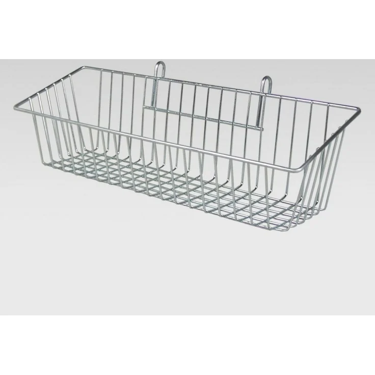 GERSO Drahtkorb Gitterkorb 43 x 13 cm, zur Aufhängung an Gitterwänden – Bild 2