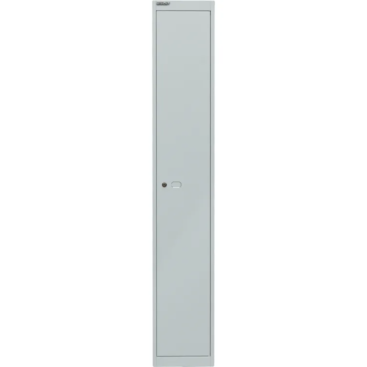 Bisley Garderobenschrank Office, 1 Abteil, 1 Fach, T 305 mm, Farbe lichtgrau