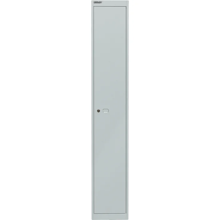 Bisley Garderobenschrank Office, 1 Abteil, 1 Fach, T 305 mm, Farbe lichtgrau – Bild 1
