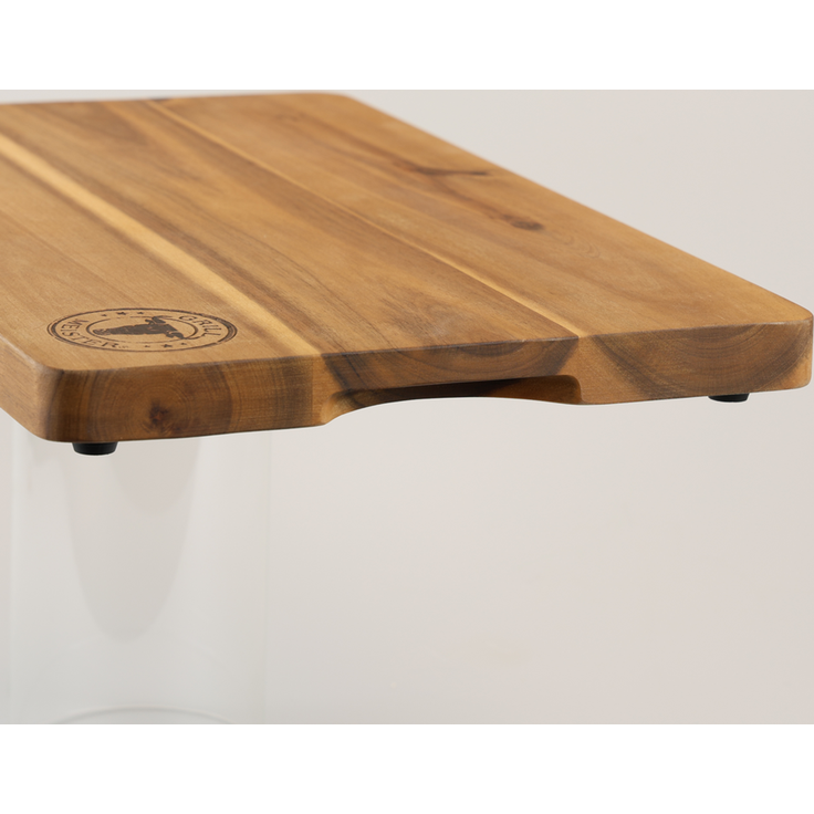 KESPER 2839061 Profi-Schneidebrett 45 x 27 x 2,8 cm mit Grillmeistereinbrand aus Akazienholz – Bild 3