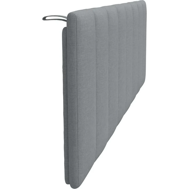 vidaXL Kopfteil-Kissen "Hanko" Hellgrau 160 cm Stoff Grau – Bild 5