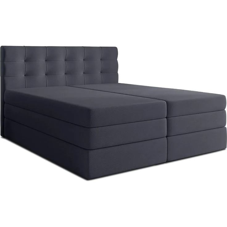 AX LIVING Finike Kontinentalbett 180x200 cm mit Topper, Grau – Bild 5