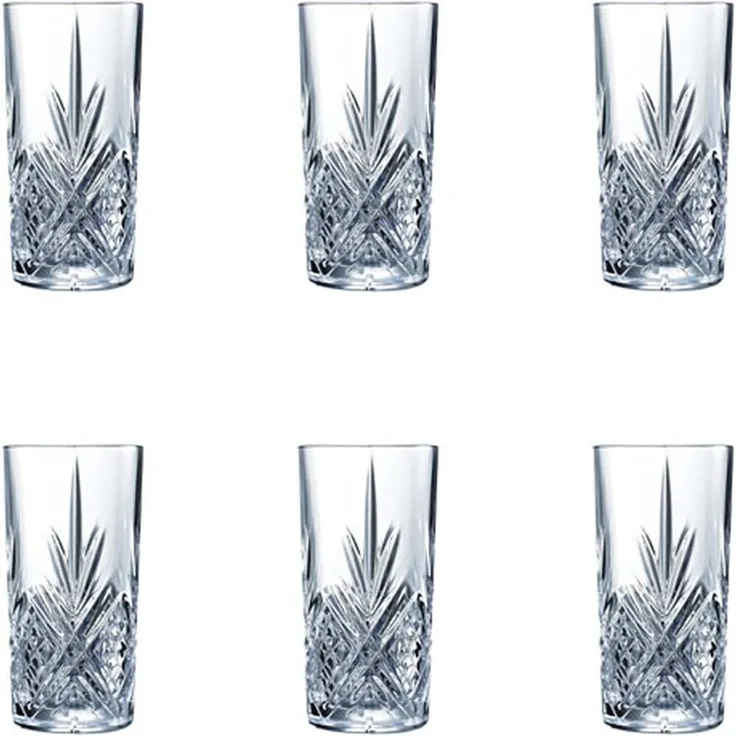 Gläserset Arcoroc Broadway Durchsichtig Glas (280 Ml) (6 Stück)