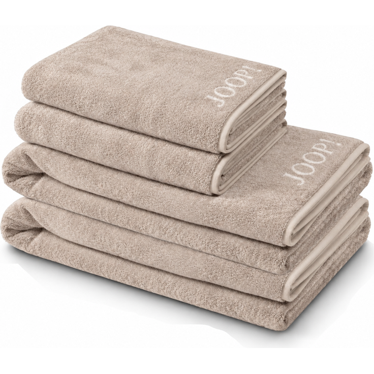 JOOP! Handtuch Duschtuch Set 4-teilig 1600-30 Classic sand beige