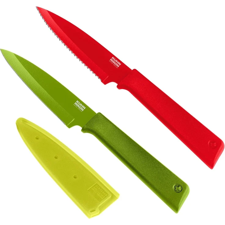 Kuhn Rikon Colori Rüstmesser 2er-Set Grün / Rot – Bild 1
