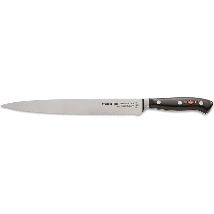 F. Dick Premier Plus Tranchiermesser mit Wellenschliff 26 cm