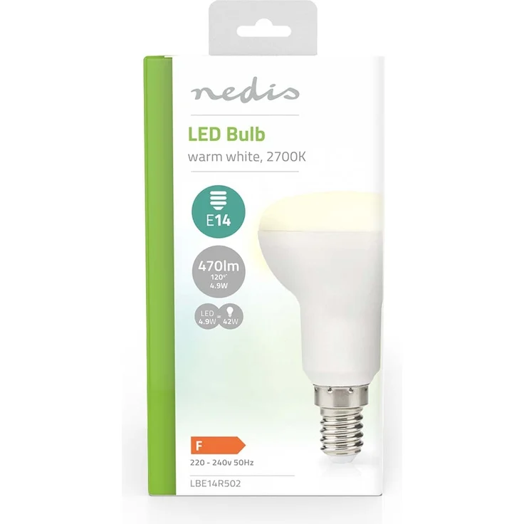LED-Lampe E14 | R50 | 4.9 W | 470 lm | 2700 K | Warmweiss | Klar | 1 Stück – Bild 3