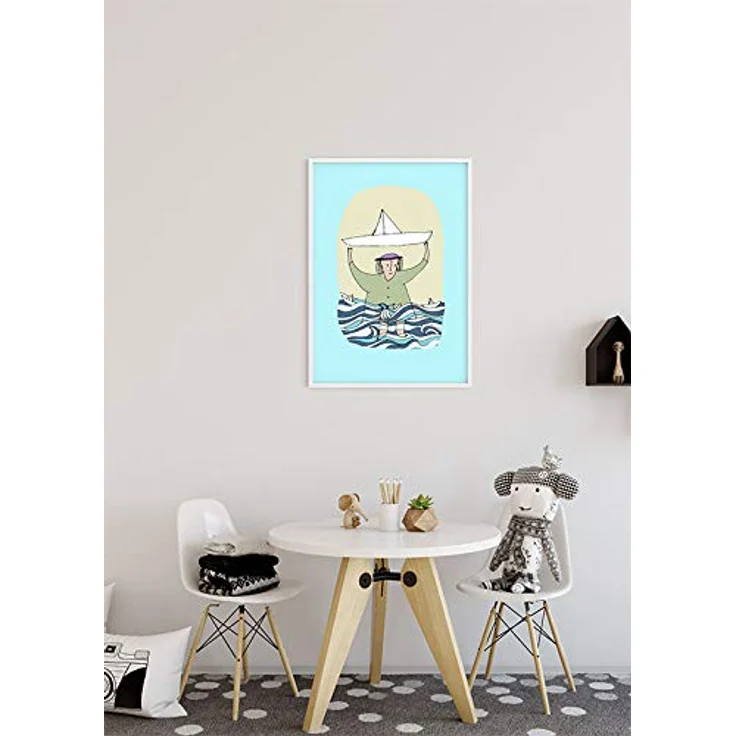 Komar Wandbild Paper Ship, Kunstdruck 50 x 70 cm, seidenmattes Premium-Poster, ohne Rahmen, für Wohnzimmer und Schlafzimmer, FSC-zertifiziert – Bild 5