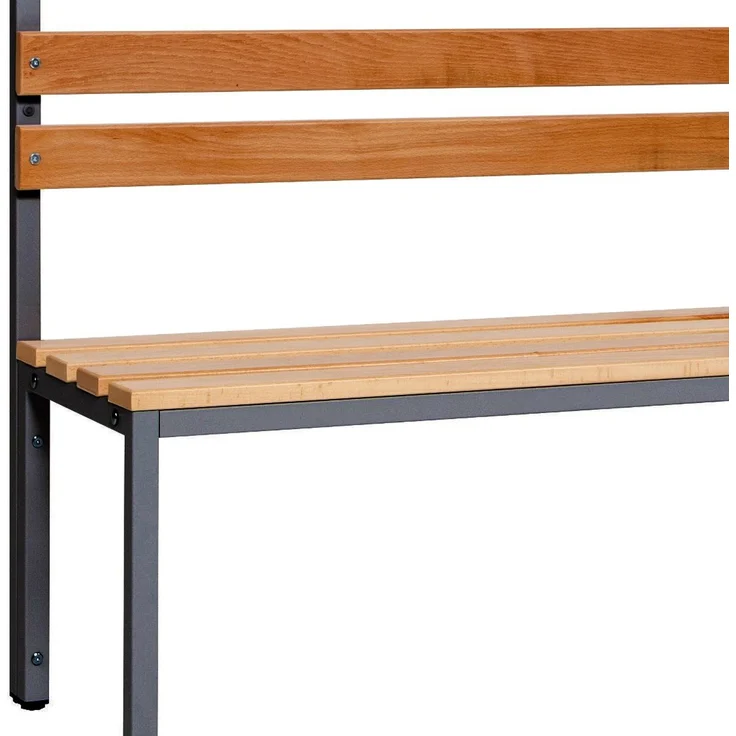 Garderobenbank einseitig 150 cm anthrazit – Bild 3