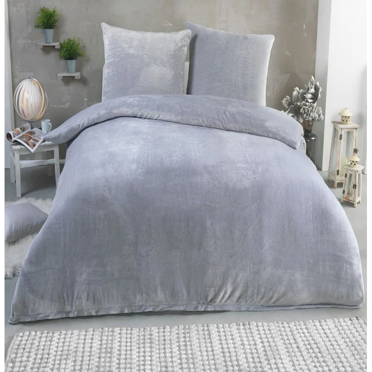 Malika Bettwäsche 200x200 + 2x 80x80 cm Cashmere Touch Bettwäsche, atmungsaktiv, Mikrofaser, 3 teilig, Für Allergiker geeignet, pflegeleicht, angenehm weicher Stoff – Bild 5