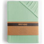 DecoKing Spannbettlaken 120x200 140x200 cm Minze Hellgrün Spannbetttücher Jersey 100% Baumwolle Boxspringbett Amber 120x200 140x200