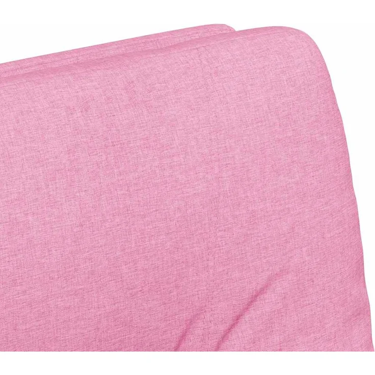 vidaXL Esszimmerstühle mit Rollen 2 pcs Rosa 57 x 67 x 95 cm Stoff 42017856 – Bild 7