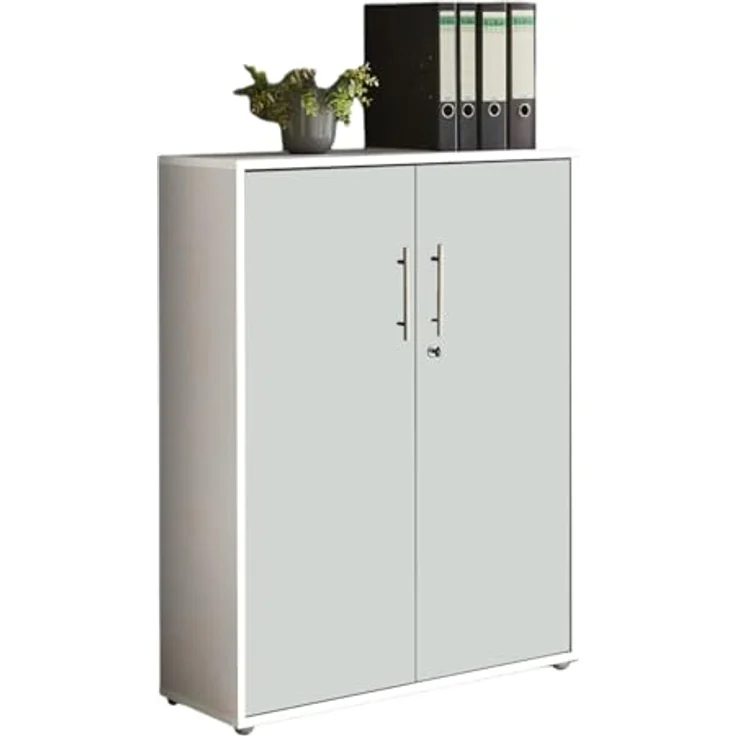 moebel-dich-auf Aktenschrank OFFICE EDITION (abschließbar, Metallgriffe, 3 Fächer) Made in Germany – Bild 2