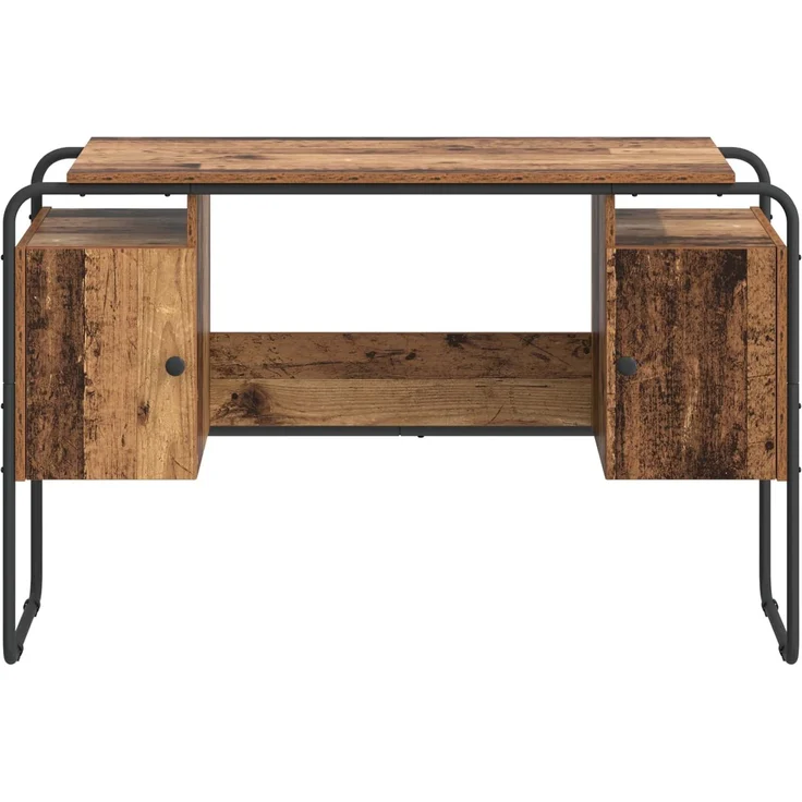 vidaXL Schreibtisch mit Stauraum Altholz 120 x 50,5 x 75,5 cm 8008042 – Bild 4