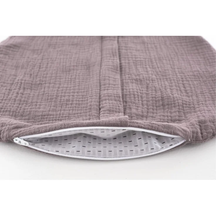 Sommerschlafsack LIEBMICH Baumwollmusselin schokopflaume, Größe 90 – Bild 2
