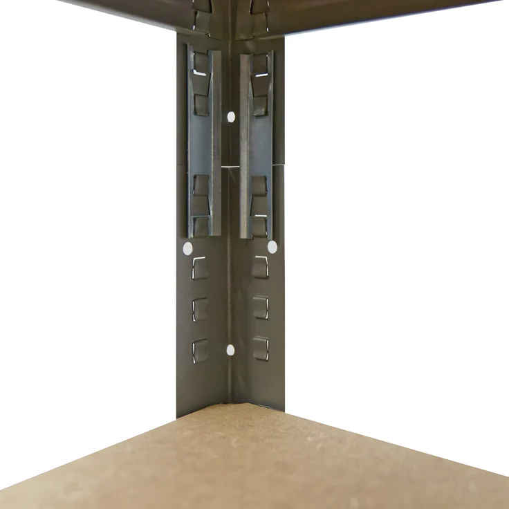 shelfplaza PRO 155x50x50 cm Schwerlastregal in grau mit 4 Böden und 200 kg Traglast pro Boden – Bild 3