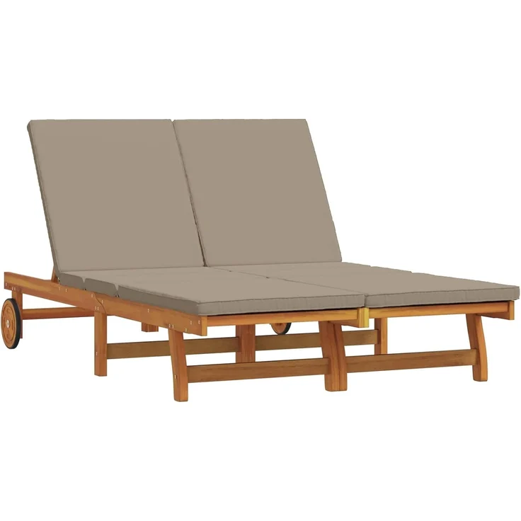 vidaXL Sonnenliege Massivholz Akazie Braun 3325191 – Bild 1