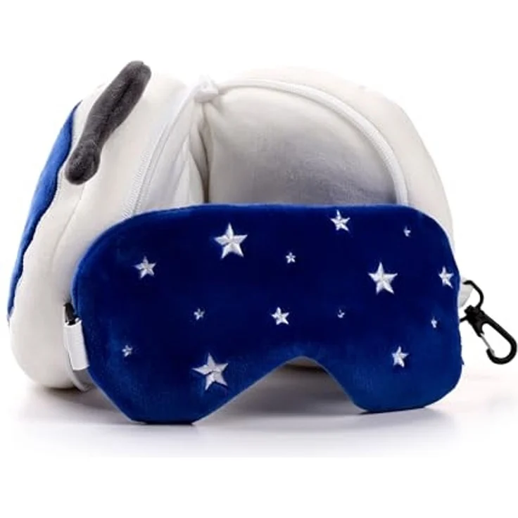 Puckator Reisekissen und Schlafmaske Space Cadets Astronaut, Plüsch, 1-tlg, Kopfkissen, ca. 14 x 28 x 6 cm (geöffnet) – Bild 3