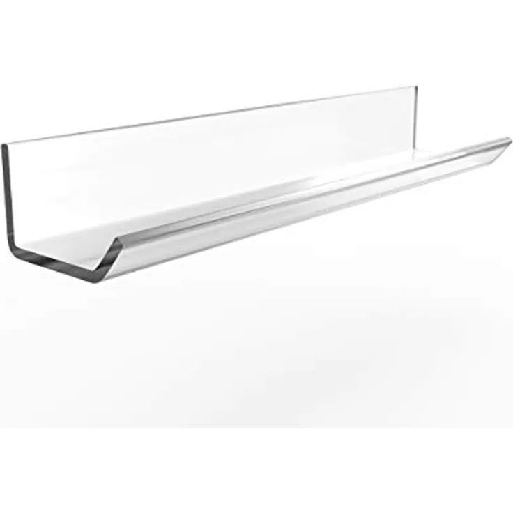 ALLboards Regal für Markierstifte, bindungsfähiger Kunststoff-Acryl, 25 cm, ideal für Glas-Weißtafeln, platzsparend und einfach zu montieren