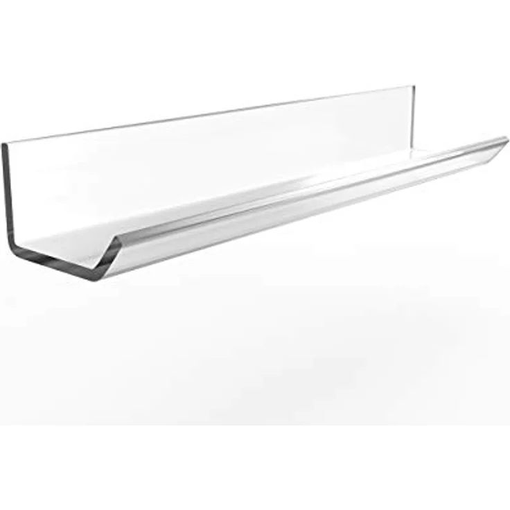 ALLboards Regal für Markierstifte, bindungsfähiger Kunststoff-Acryl, 25 cm, ideal für Glas-Weißtafeln, platzsparend und einfach zu montieren – Bild 1