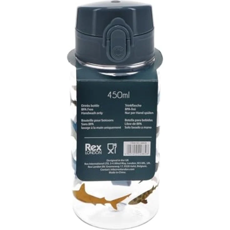 Rex London Trinkflasche Kindertrinkflasche 450ml Sportverschluss Wasserflasche – Bild 4