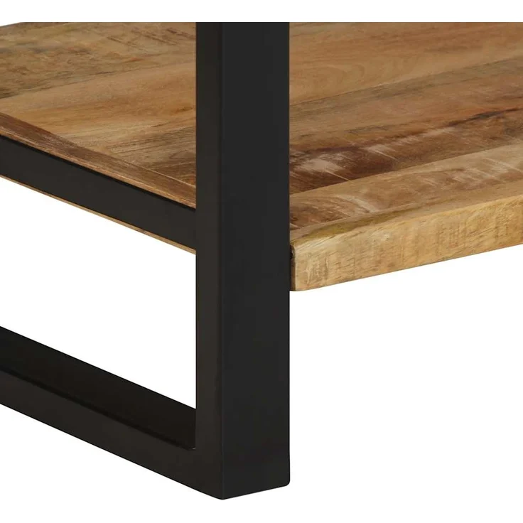 vidaXL Kleiderständer 80x40x190 cm Raues Massivholz Mango 4015961 – Bild 7