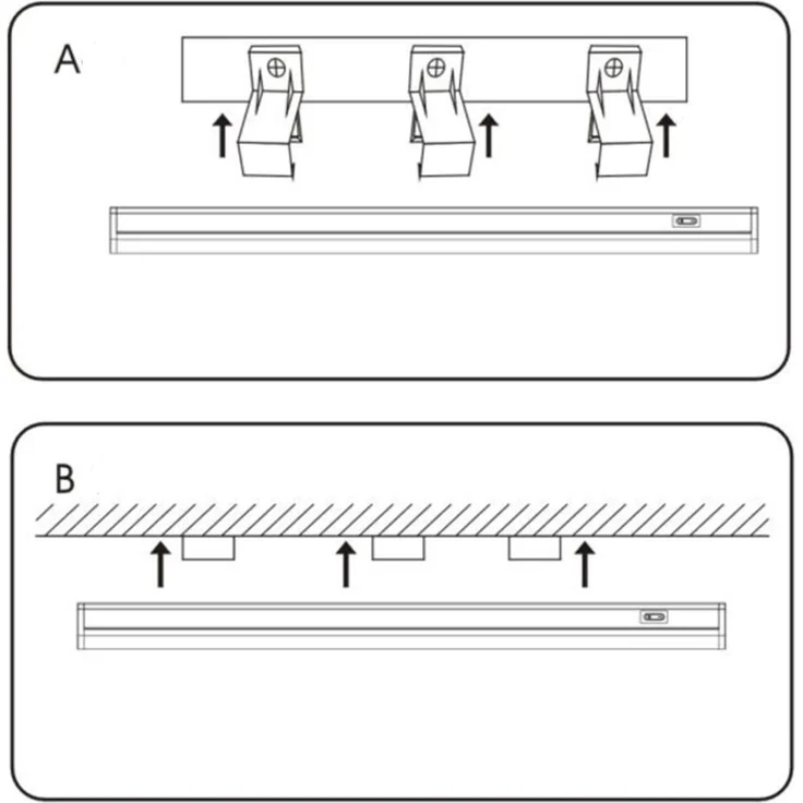2er SET LED Unterbauleuchten mit Schalter & 230V Direktanschluss, Länge 51cm – Bild 6