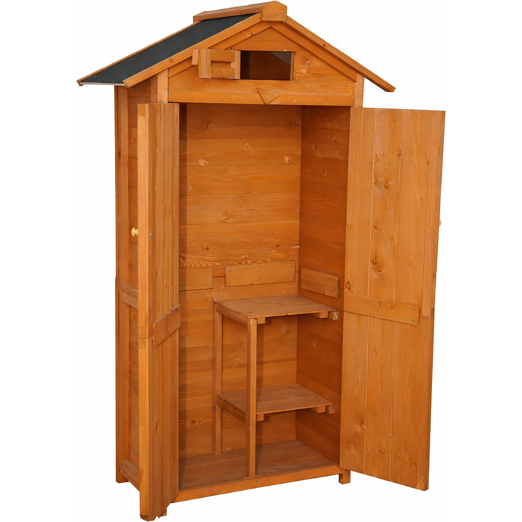 Werkzeugschrank aus Holz, ca. 88 x 45,5 x 168 cm, braun – Bild 6