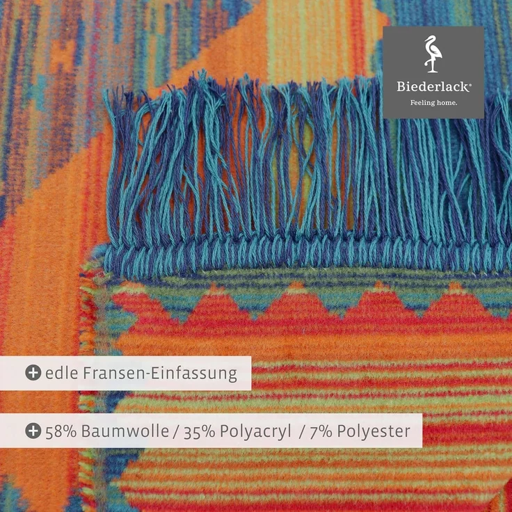 Wohndecke Marrakesh, orientalische Kuscheldecke in 150x200 cm, Biederlack, Decke aus Baumwollmischgewebe, Made in Germany – Bild 5
