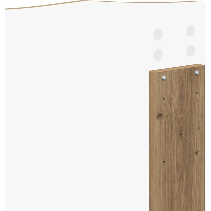 vidaXL Bettrahmen mit Kopfteil Kunsthandwerk Eiche 120 x 200 cm 3413334 – Bild 10
