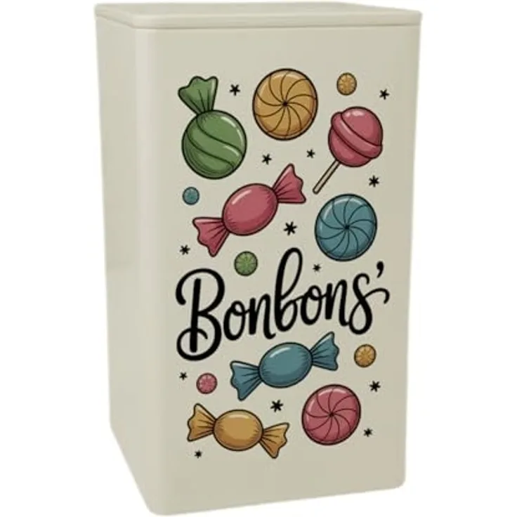 speecheese Aufbewahrungsdose Bunte Bonbons und Lutscher Dose 900ml Süßigkeitenaufbewahrung