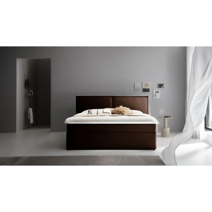 ATLANTIC home collection Boxbett NIKITA, bodentiefes Bett, wahlweise mit Matratze und Topper – Bild 1