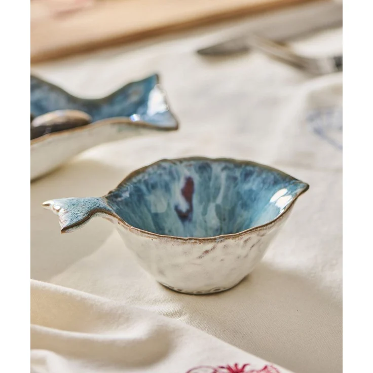 Ib Laursen - Schale Ocean Blue Fisch Fischform Klein L 11,8cm Blau 2403-83 – Bild 2