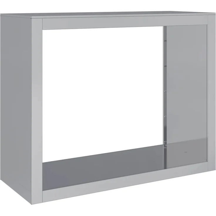 vidaXL Brennholzregal 100x40x80 cm Verzinkter Stahl 850980 – Bild 1