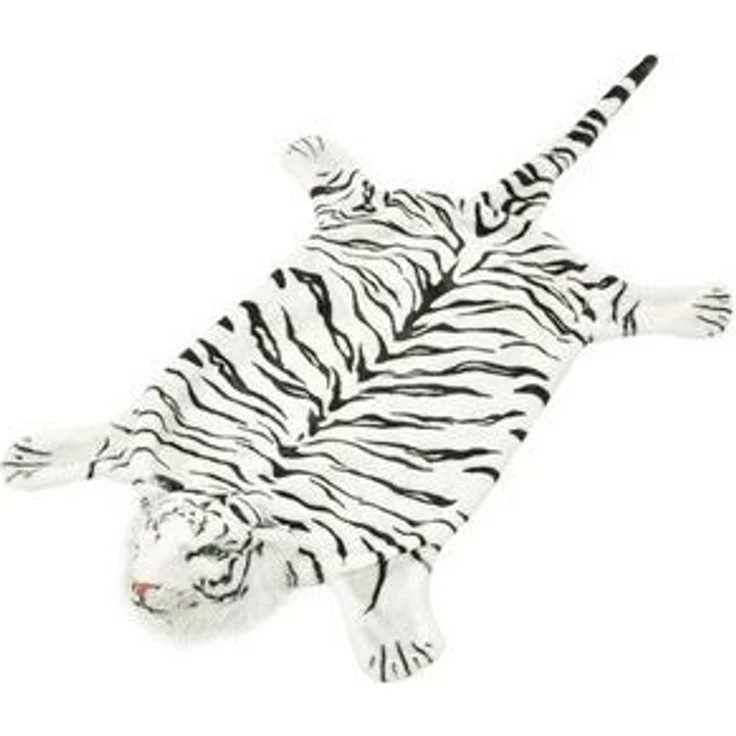 vidaXL Tigerfell Teppich Plüsch 144 cm Weiß 80169 – Bild 6