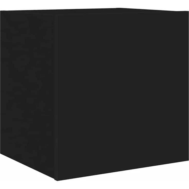 TV-Wandschrank, Fernsehschrank mit LED-Leuchten Schwarz 40,5x35x40 cm – Bild 3