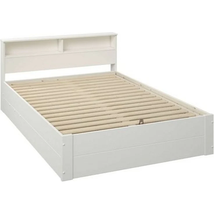 Home affaire Stauraumbett MAREILLES, 140x200cm, Massivholz, Hebemechanismus, Stauraum im Kopfteil und unter dem Bett – Bild 4