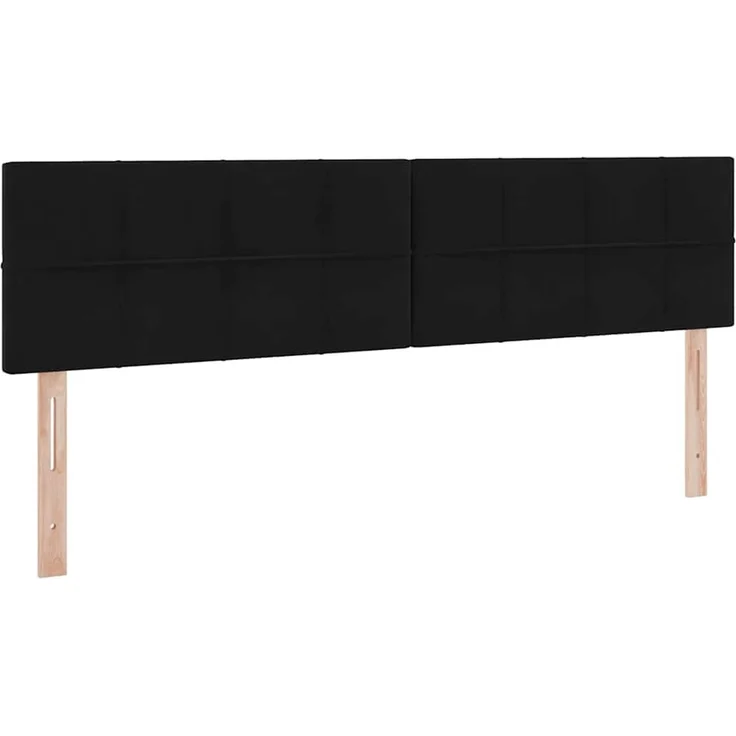 vidaXL Aufbewahrungsbett mit Kopfteil Schwarz 160 x 200 cm Samt 3370769 – Bild 9