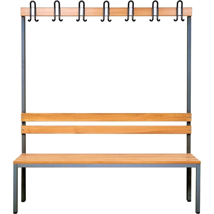 Garderobenbank einseitig 150 cm anthrazit – Bild 6