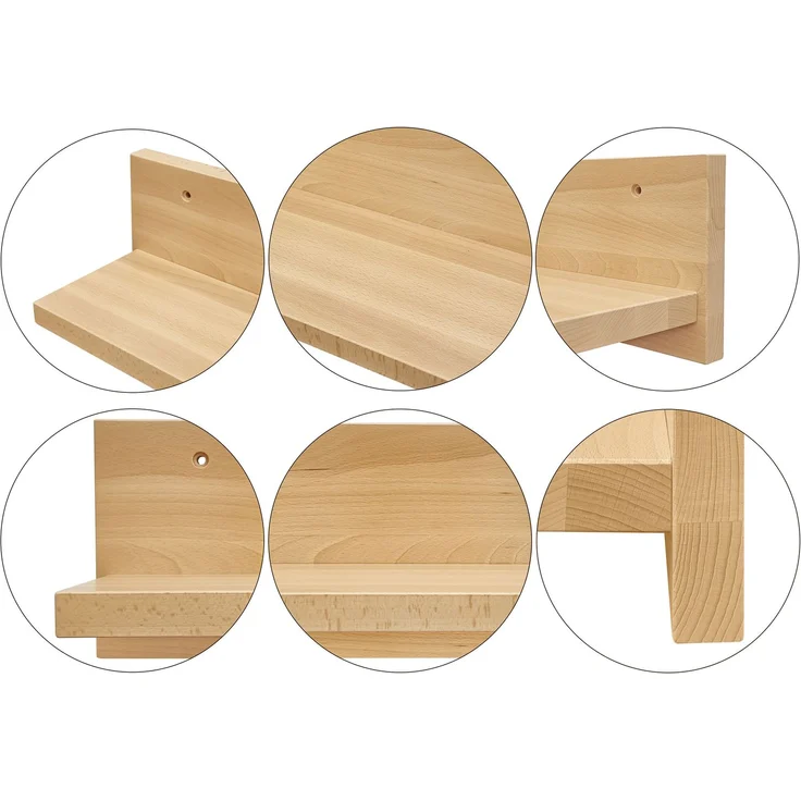 Wandablage Regal Ablage aus Buche Länge wählbar V-90.84-54 – Bild 4