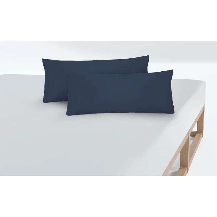 biberna Feinjersey-Kopfkissenbezug, marine, 40x60 cm – Bild 4