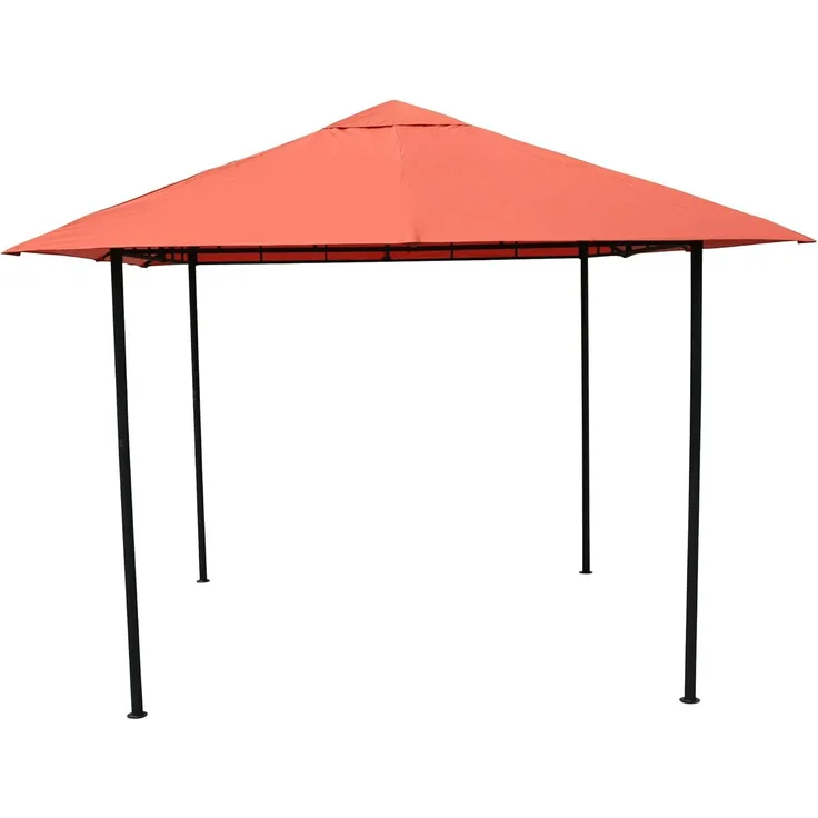 GRASEKAMP Qualität seit 1972 Antikpavillon Amalfi Flex 3x3 m Terra Gartenpavillon Partyzelt