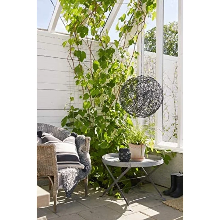 LED-3D Kugel "Trassel", schwarz, Aluminium, 50 cm – Bild 2