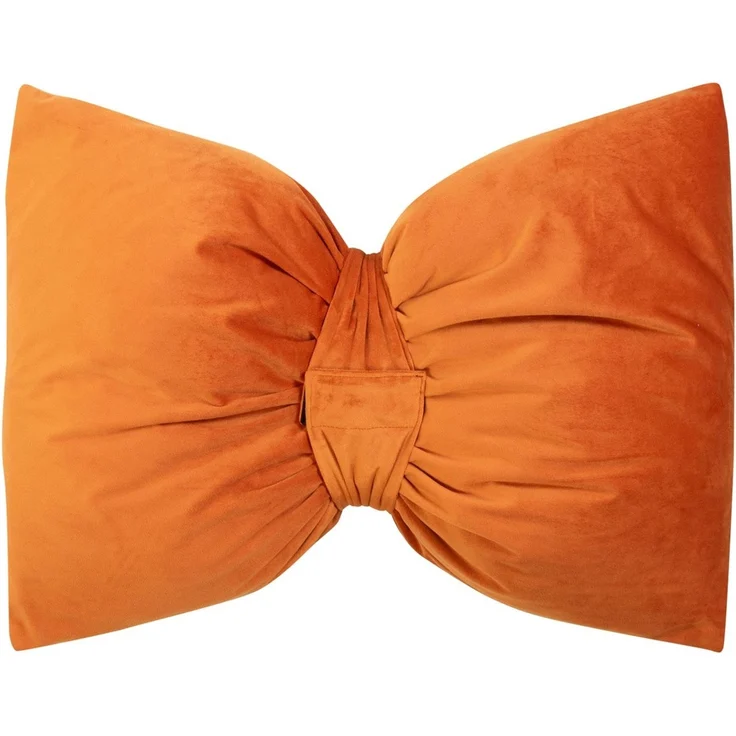 Kissen SCHLEIFE LBH 40x60x15 cm orange Dekokissen – Bild 2