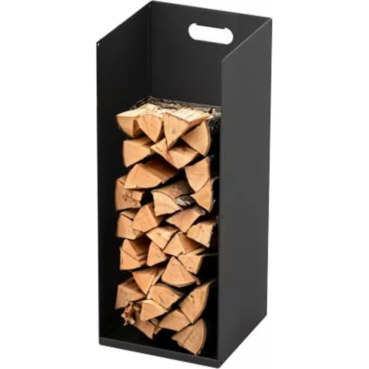 Metallregal für Kaminholz und Briketts, Feuerholzregal, Holzregal